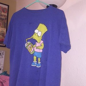 bart simpson graphic tee size Large dope shirt